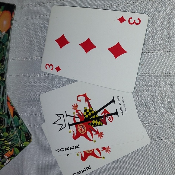 VTG Souvenir of Florida Oranges Play Cards - Picture 4 of 6